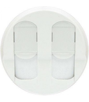 Накладка компьютерной двойной розетки RJ 45 Legrand Celiane, белый {PRODUCT_REFERENCE}