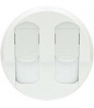 Накладка компьютерной двойной розетки RJ 45 Legrand Celiane, белый {PRODUCT_REFERENCE}