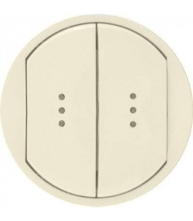 Клавиша двойная с индикацией Legrand Celiane, слоновая кость {PRODUCT_REFERENCE}