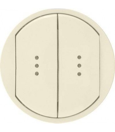 Клавиша двойная с индикацией Legrand Celiane, слоновая кость {PRODUCT_REFERENCE}