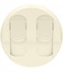 Накладка компьютерной двойной розетки RJ 45 Legrand Celiane, слоновая кость {PRODUCT_REFERENCE}