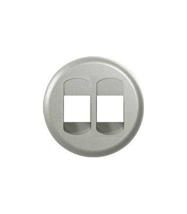 Накладка с держателем этикеток для информационной розетки RJ 45 1 или 2 выхода Legrand Celiane, титан {PRODUCT_REFERENCE}