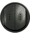Клавиша двойная с индикацией Legrand Celiane, графит {PRODUCT_REFERENCE}