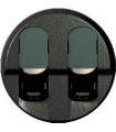 Накладка компьютерной двойной розетки RJ 45 Legrand Celiane, графит {PRODUCT_REFERENCE}