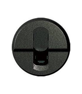 Накладка для одинарной телефонной розетки RJ 11 и RJ 12 Legrand Celiane, графит {PRODUCT_REFERENCE}