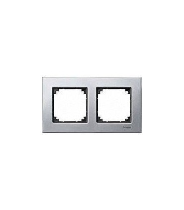 Merten M-Elegance Металл Платина-серебро Рамка 2-я {PRODUCT_REFERENCE}