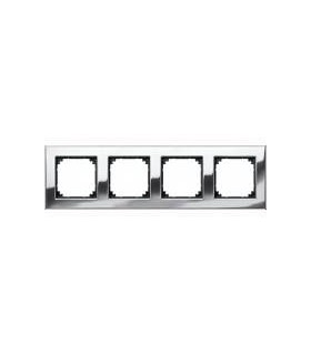 Merten M-Elegance Металл Хром Рамка 4-я {PRODUCT_REFERENCE}