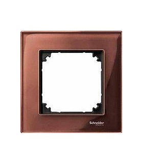 Merten M-Elegance Стекло Махагон Рамка 1-я {PRODUCT_REFERENCE}