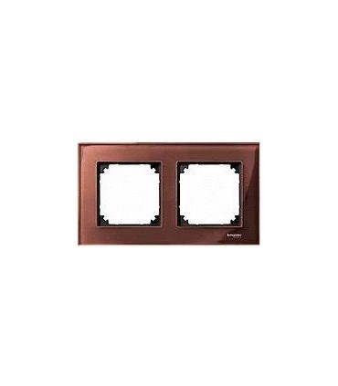 Merten M-Elegance Стекло Махагон Рамка 2-я {PRODUCT_REFERENCE}