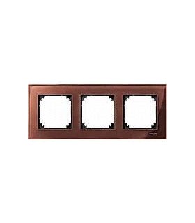 Merten M-Elegance Стекло Махагон Рамка 3-я {PRODUCT_REFERENCE}
