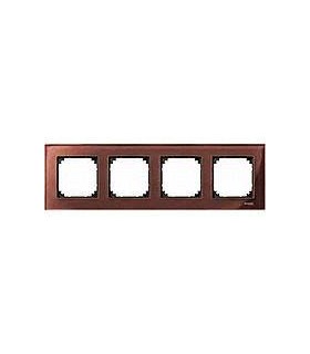 Merten M-Elegance Стекло Махагон Рамка 4-я {PRODUCT_REFERENCE}