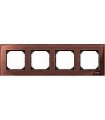 Merten M-Elegance Стекло Махагон Рамка 4-я {PRODUCT_REFERENCE}