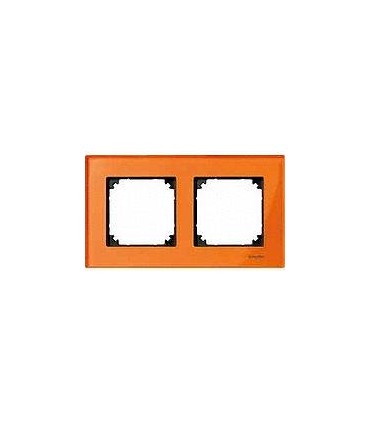 Merten M-Elegance Стекло Оранжевый кальцит Рамка 2-я {PRODUCT_REFERENCE}
