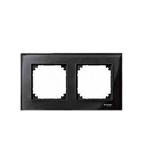 Merten M-Elegance Стекло Черный оникс Рамка 2-я {PRODUCT_REFERENCE}