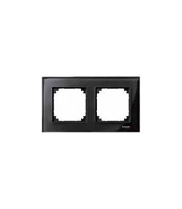 Merten M-Elegance Стекло Черный оникс Рамка 2-я {PRODUCT_REFERENCE}