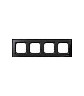 Merten M-Elegance Стекло Черный оникс Рамка 4-я {PRODUCT_REFERENCE}