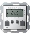 Термостат с часами Gira System 55, хром 2370605