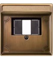 Merten SD Античная латунь Накладка моно-/стерео аудиорозетки {PRODUCT_REFERENCE}
