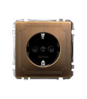 Merten SD Античная латунь Розетка 1-ая с/з с защитными шторками {PRODUCT_REFERENCE}