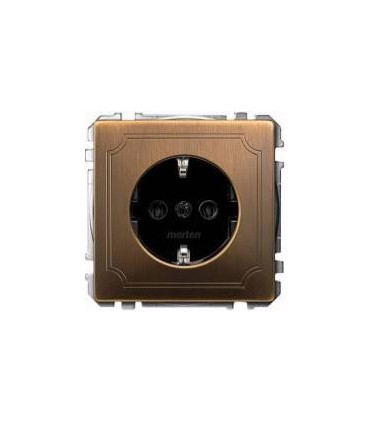 Merten SD Античная латунь Розетка 1-ая с/з с защитными шторками {PRODUCT_REFERENCE}