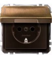 Merten SD Античная латунь Розетка 1-ая с/з с крышкой и защитными шторками {PRODUCT_REFERENCE}