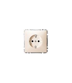 Merten SD Бежевый Розетка 1-ая с/з с защитными шторками {PRODUCT_REFERENCE}