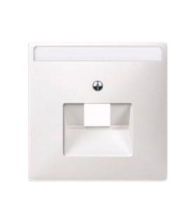 Merten SD Белый Накладка розетки ТЛФ/комп 1-ой наклонной {PRODUCT_REFERENCE}