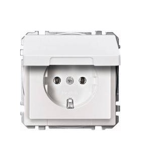 Merten SD Белый Розетка 1-ая с/з с крышкой {PRODUCT_REFERENCE}