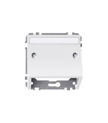 Merten SD Белый Накладка аудиорозетки с полем для надписи, наклонная {PRODUCT_REFERENCE}