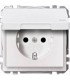 Merten SD Белый Розетка 1-ая с/з с крышкой и защитными шторками IP44 {PRODUCT_REFERENCE}