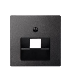 Merten SM Антрацит Накладка розетки ТЛФ/комп 1-ой наклонной {PRODUCT_REFERENCE}
