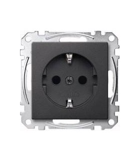 Merten SM Антрацит Розетка 1-ая с/з с защитными шторками {PRODUCT_REFERENCE}
