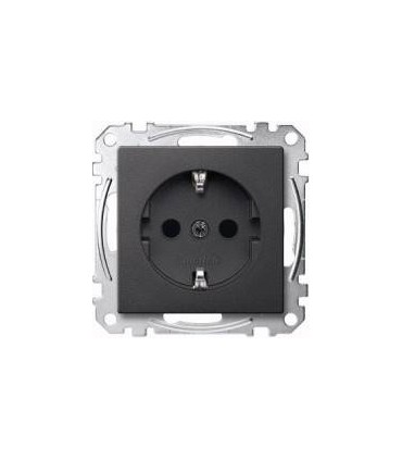 Merten SM Антрацит Розетка 1-ая с/з с защитными шторками {PRODUCT_REFERENCE}