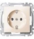 Merten SM Бежевый глянец Розетка 1-ая с/з безвинт.зажим {PRODUCT_REFERENCE}