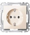 Merten SM Бежевый глянец Розетка 1-ая с/з безвинт.зажим {PRODUCT_REFERENCE}