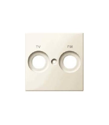 Merten SM Бежевый глянец Накладка розетки TV-FM с маркировкой {PRODUCT_REFERENCE}
