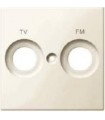 Merten SM Бежевый глянец Накладка розетки TV-FM с маркировкой {PRODUCT_REFERENCE}