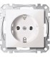 Merten SM Белый глянец Розетка 1-ая с/з безвинт.зажим {PRODUCT_REFERENCE}