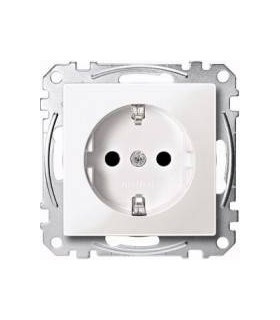 Merten SM Белый глянец Розетка 1-ая с/з с защитными шторками {PRODUCT_REFERENCE}