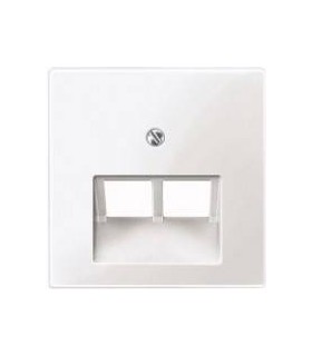 Merten SM Белый глянец Накладка розетки ТЛФ/комп 2-ой наклонной {PRODUCT_REFERENCE}