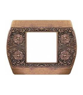 Рамка на 1 пост гор/верт FEDE SANREMO, rustic copper FD01421RU