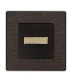 Fontini F37 Выключатель 1кл. (квадратная ручка) золото/коричневый 37308542