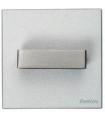 Fontini F37 Выключатель 1кл. (квадратная ручка) сталь/металлик 37308512