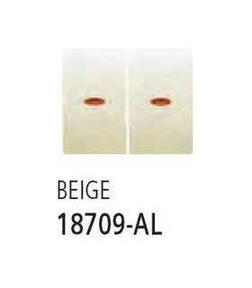 BJC Бежевые Две узкие клавиши с подсветкой 18709-AL