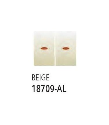 BJC Бежевые Две узкие клавиши с подсветкой 18709-AL