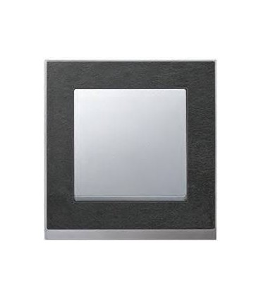 Выключатель Merten M-Pure Decor сланец/алюминий {PRODUCT_REFERENCE}