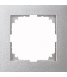 Merten M-Pure 1-постовая рамка, цвет алюминия {PRODUCT_REFERENCE}