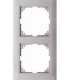Merten M-Pure 2-постовая рамка, цвет алюминия {PRODUCT_REFERENCE}