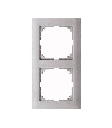 Merten M-Pure 2-постовая рамка, цвет алюминия {PRODUCT_REFERENCE}