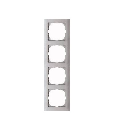 Merten M-Pure 4-постовая рамка, цвет алюминия {PRODUCT_REFERENCE}